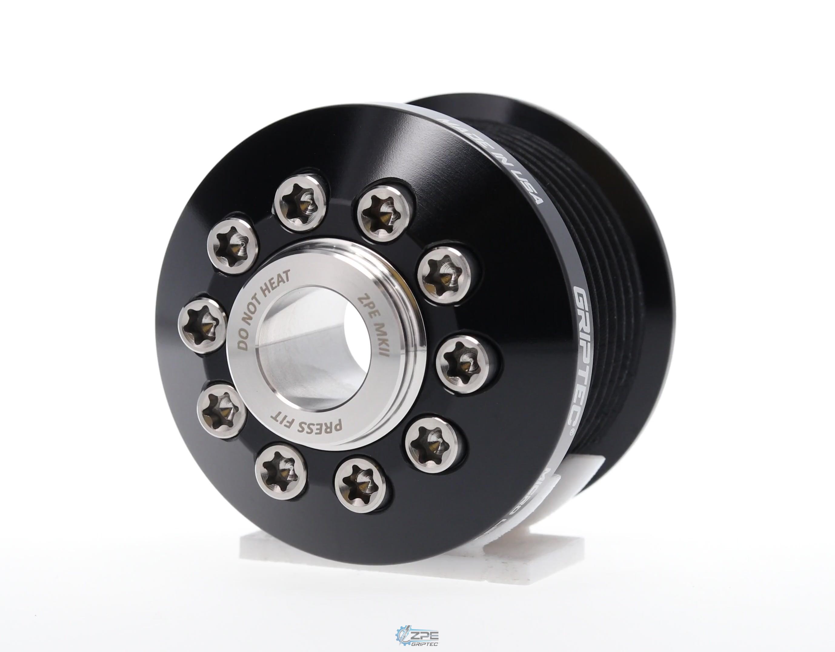 2.25" 8 Rib ZPE GripTec® 2pc MKII LT4 L3V Black Pulley & Hub Kit